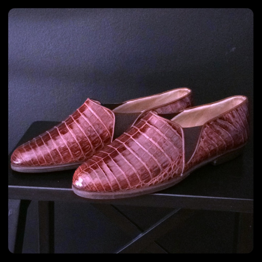 vintage croc loafers